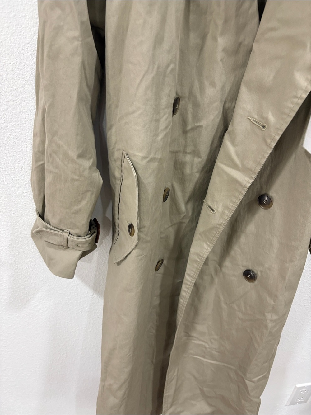 Buck Mason Dried Olive Signature Trench Coat Belted XS Retail $598 NWT - Picture 7 of 16